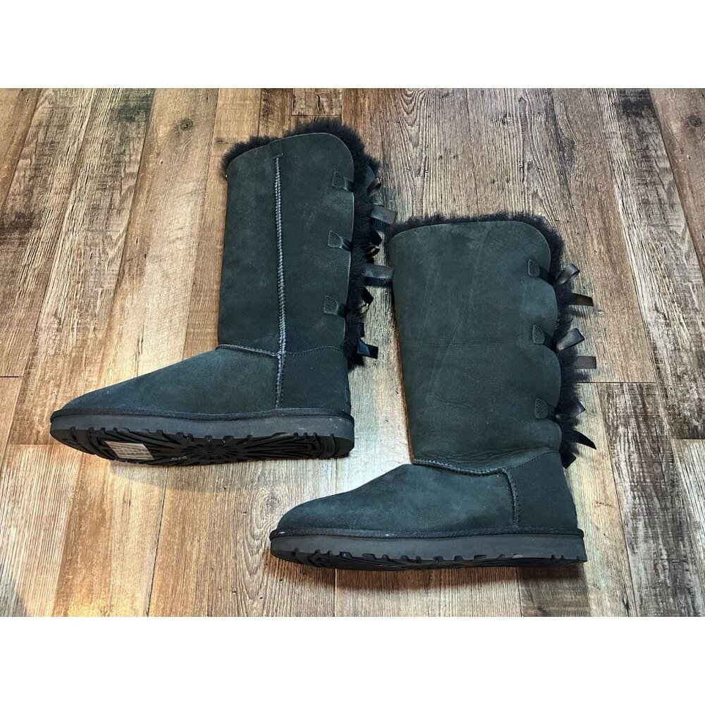 Ugg Bailey Bow II Tall Boot in Black Size 10 BRAND NEW - Picture 3 of 8